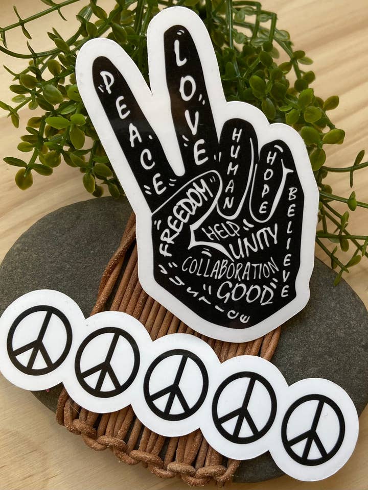 Peace Set Black And White for wholesale by Carey Dailey Creations