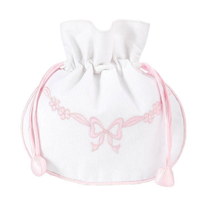 Lenora - Vendita all'ingrosso Portagioie/organizer per gioielli - POCHETTE PORTAGIOIELLI CON FIOCCO FLOREALE0