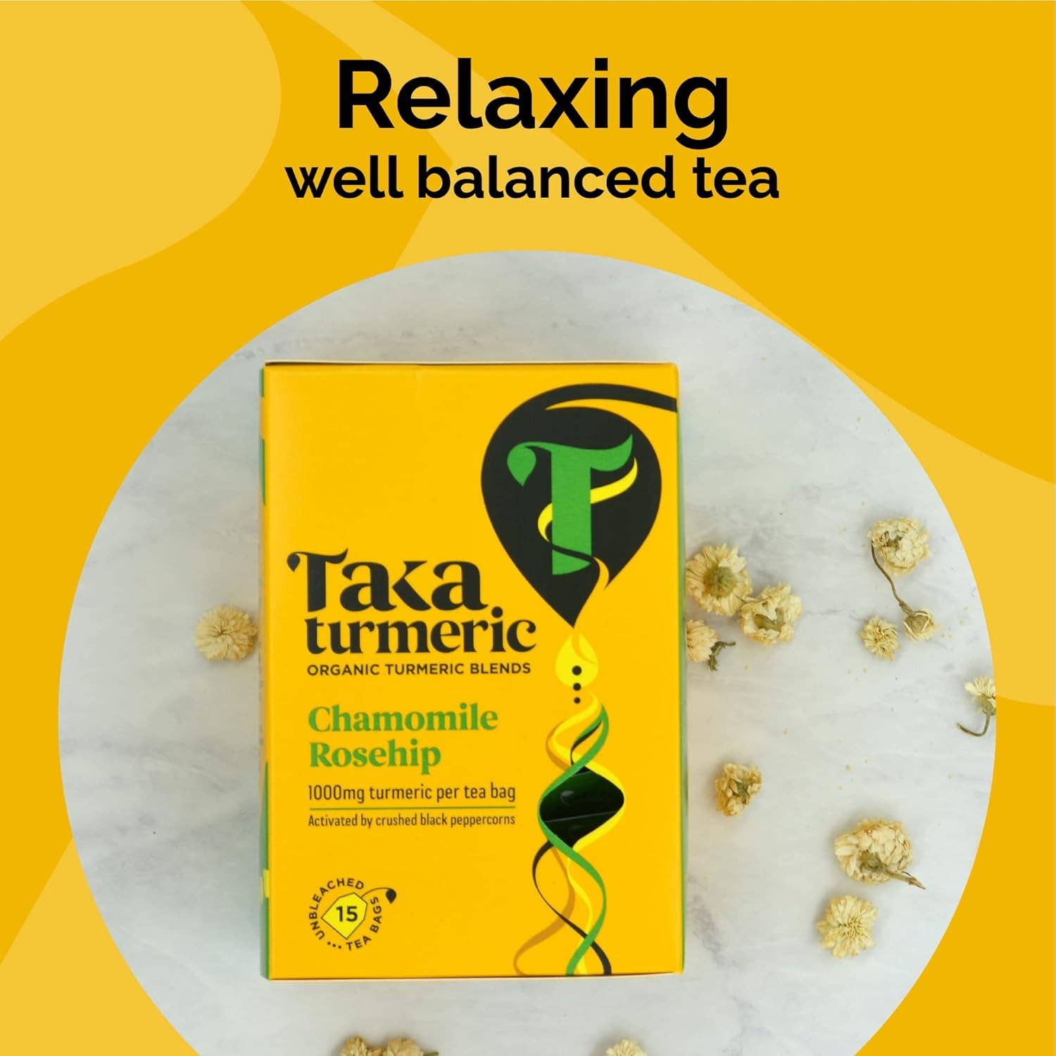 Nutra Brands – wholesale Health/detox tea – Organic Chamomile Rosehip | 15 Teabags6