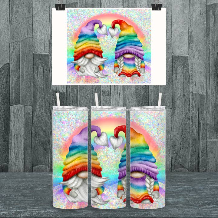 Regenbogen-Gnome-Becher für den Großhandel von The Potted Oasis