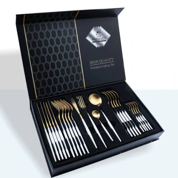 Homerely (We Cover All Import Duties) - Wholesale Assorted cutlery set - 24pcs Tableware Set2