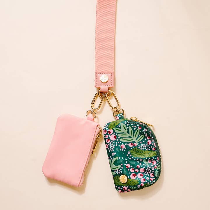 The Darling Effect - Wholesale Wristlet - Dynamic Duo Pouch Wristlet-Jolly Sprig3