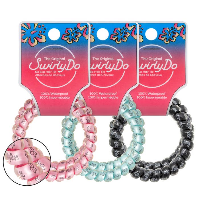 Lindo Large SwirlyDo Tropical Series – 2pcs/pk – Plumeria for wholesale by Lindo