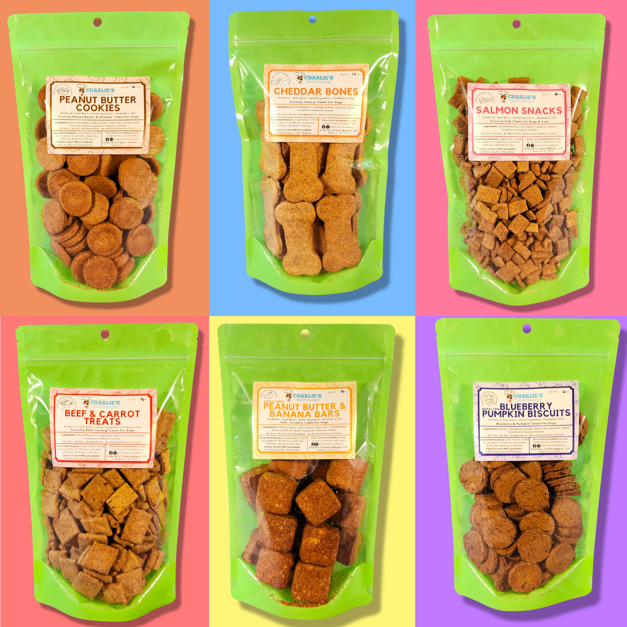 Charlie's Treats Bakery - Wholesale Pet Treats - Dog - Salmon Snacks - 1 lb.3