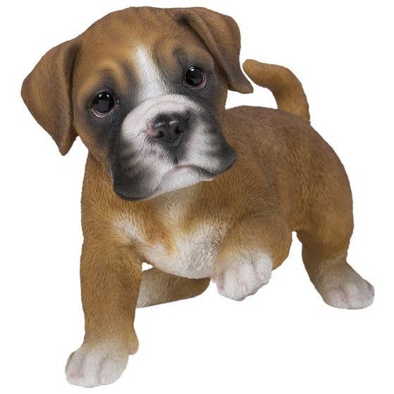 Hi-Line Gift Ltd. - Vente Figurine décorative - Statue jouant à un chiot Boxer