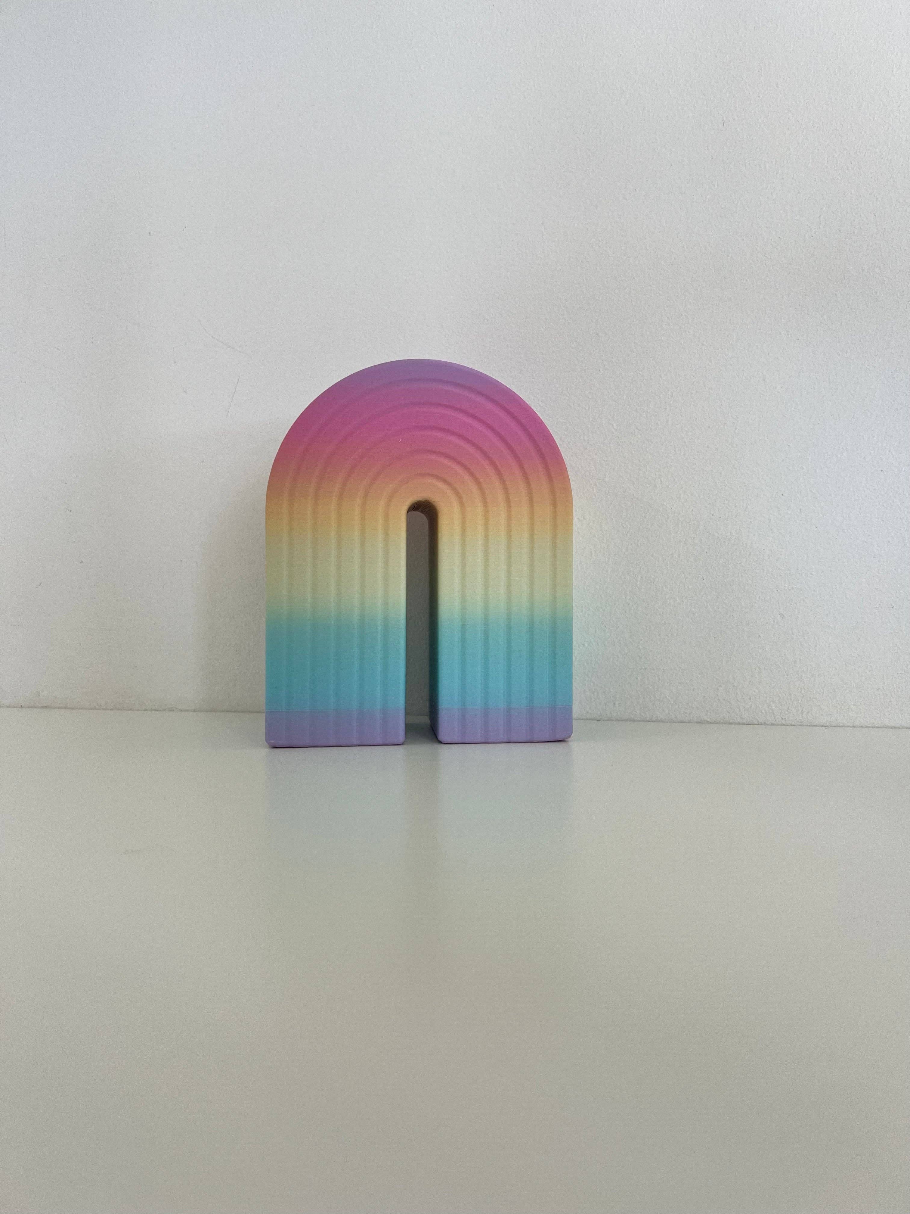 Brehmwood Creative - Wholesale Bookend - Rainbow Bookend Organizer | Perfect for the Desktop or Succulent/Plants6