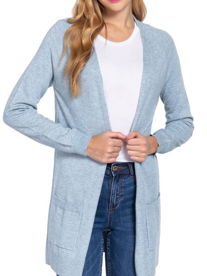 Cardigan ouvert à manches raglan pour la vente par Vanilla Monkey