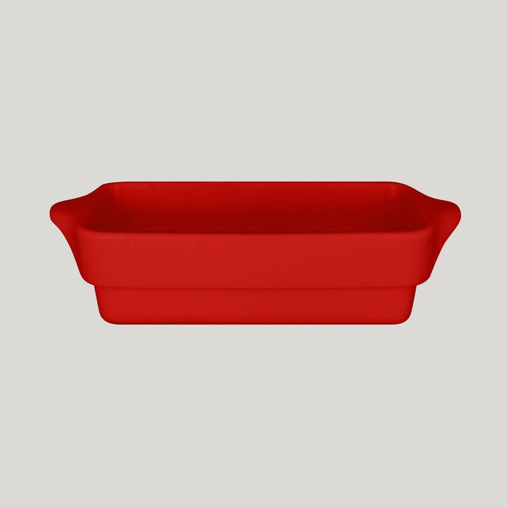 RAK Porcelain USA - Wholesale Serve Bowl - Chef's Rectangular Tureen - Red (7.55L)