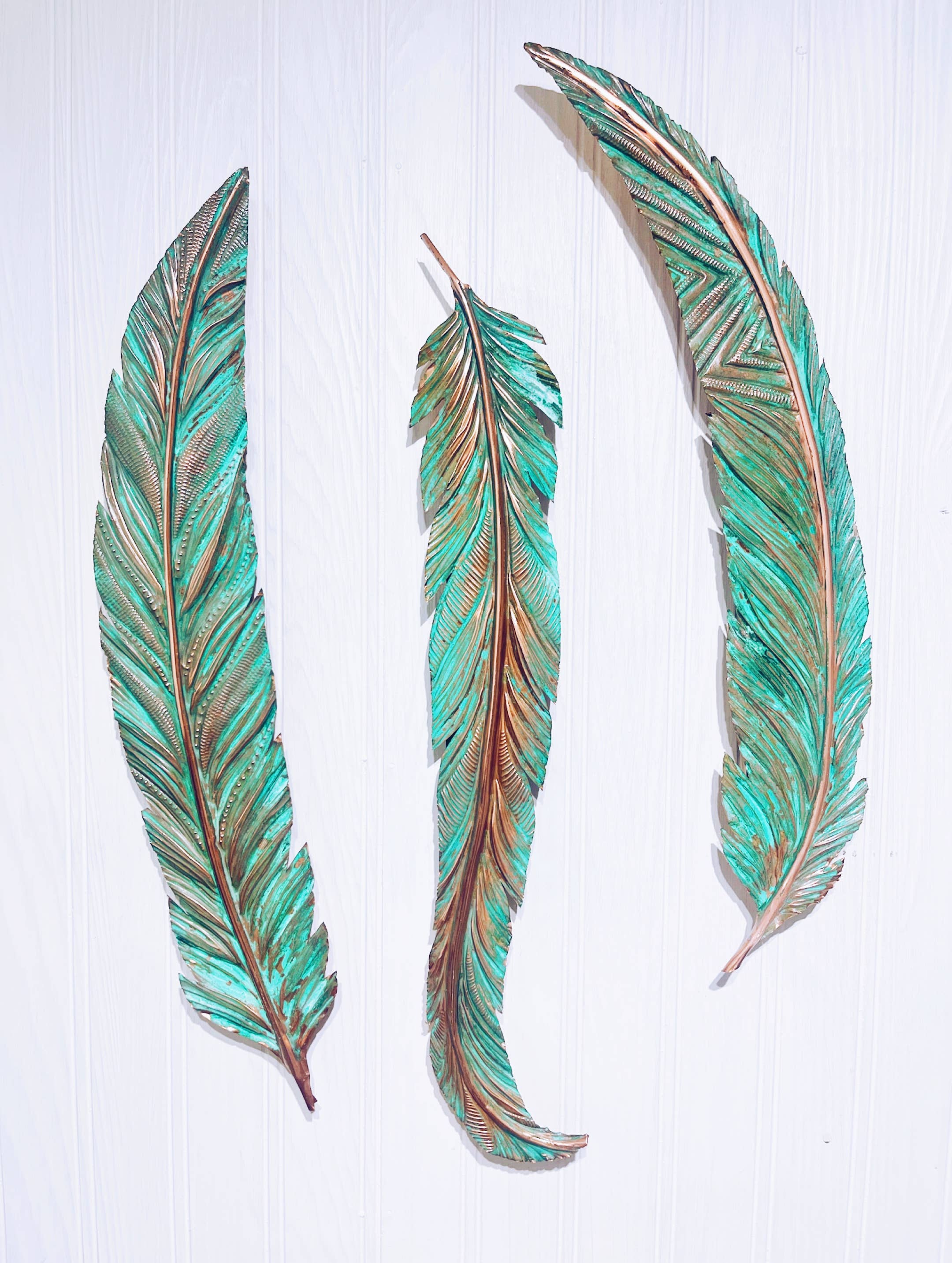 Timber Lane Studio - Wholesale Wall Accent - Giant Slim Copper Feather10