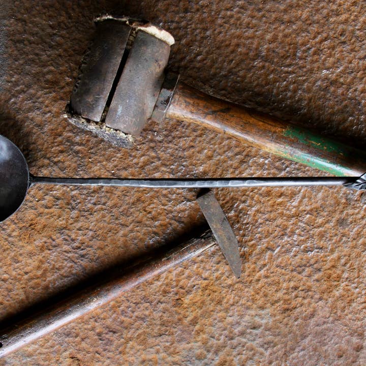 Wicks Forge - Wholesale Kitchen Spoon - Egg Spoon - Leaf Handle4