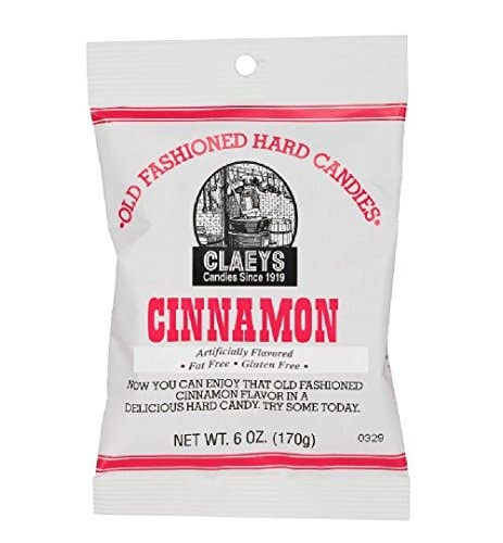 Shop The King - Wholesale Hard Candy - Claey's Cinnamon Peg Bag 6 oz Single Bag1
