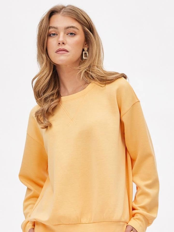 Crew Neck Pullover + Jogger Set TRVSET-MALIBU for wholesale by Dear Scarlett