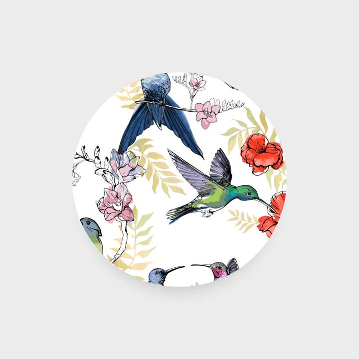 Colorful Birds Round Insert for wholesale by Parallel Designs