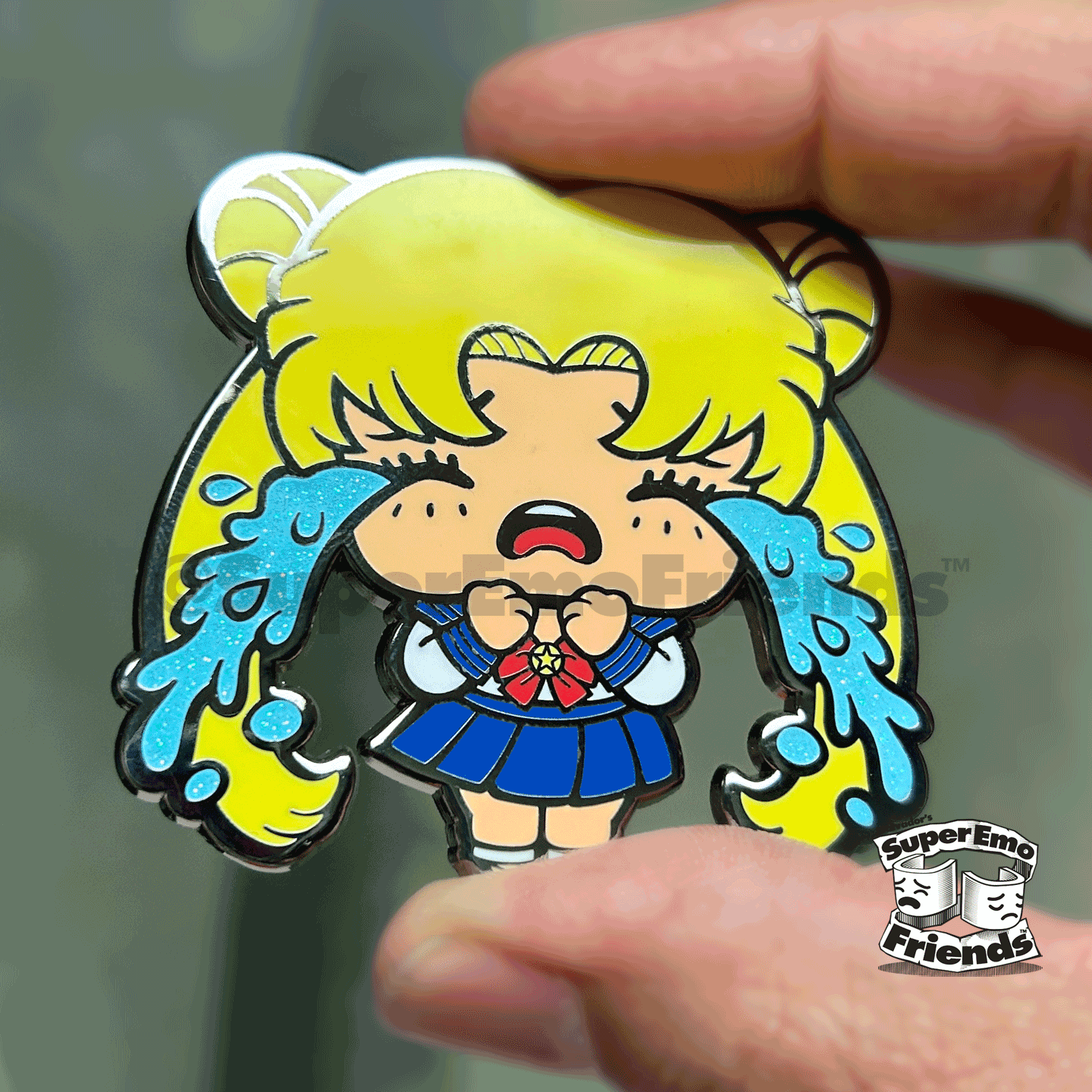 SuperEmoFriends - Wholesale Lapel Pin/Button - SuperEmo Usagi Enamel Pin2
