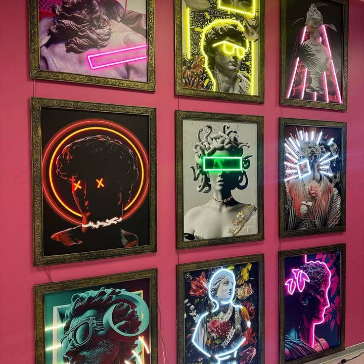 Neon Contemporary Art: Modern Neon Sign Wall Art Painting for wholesale by CityNeon