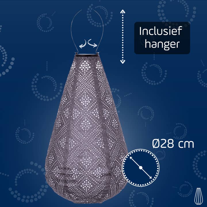 Lumiz - Wholesale Outdoor/Lawn Light - Lumiz - Topaze Drop - 28cm - Lichtpaars5