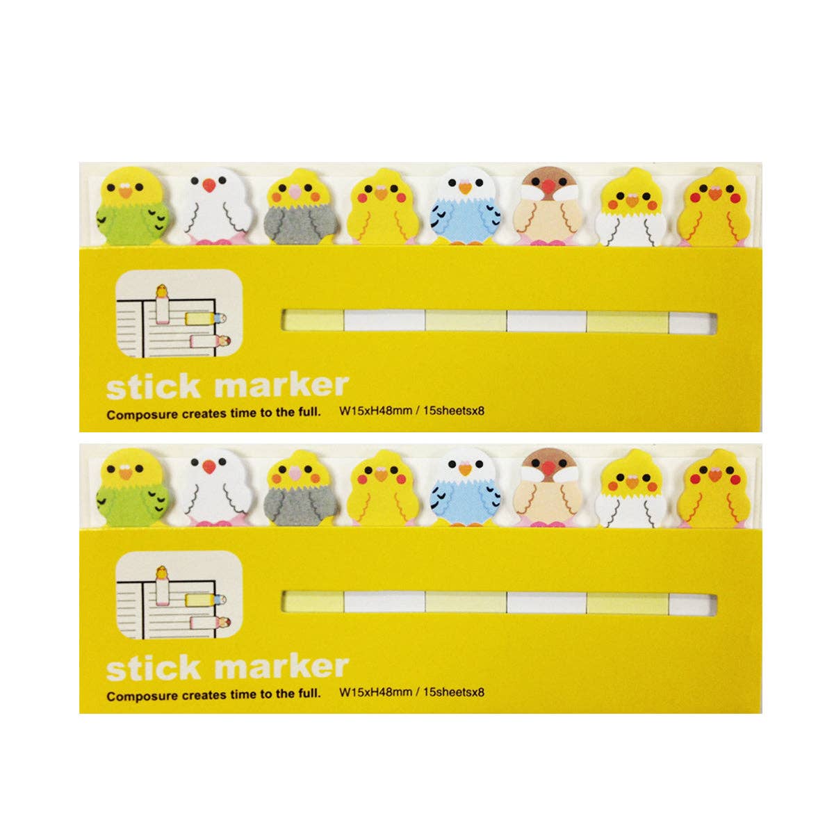 Wrapables.com - Wholesale Bookmark - Wrapables Bookmark Flag Tab Sticky Markers (Set of 2)15