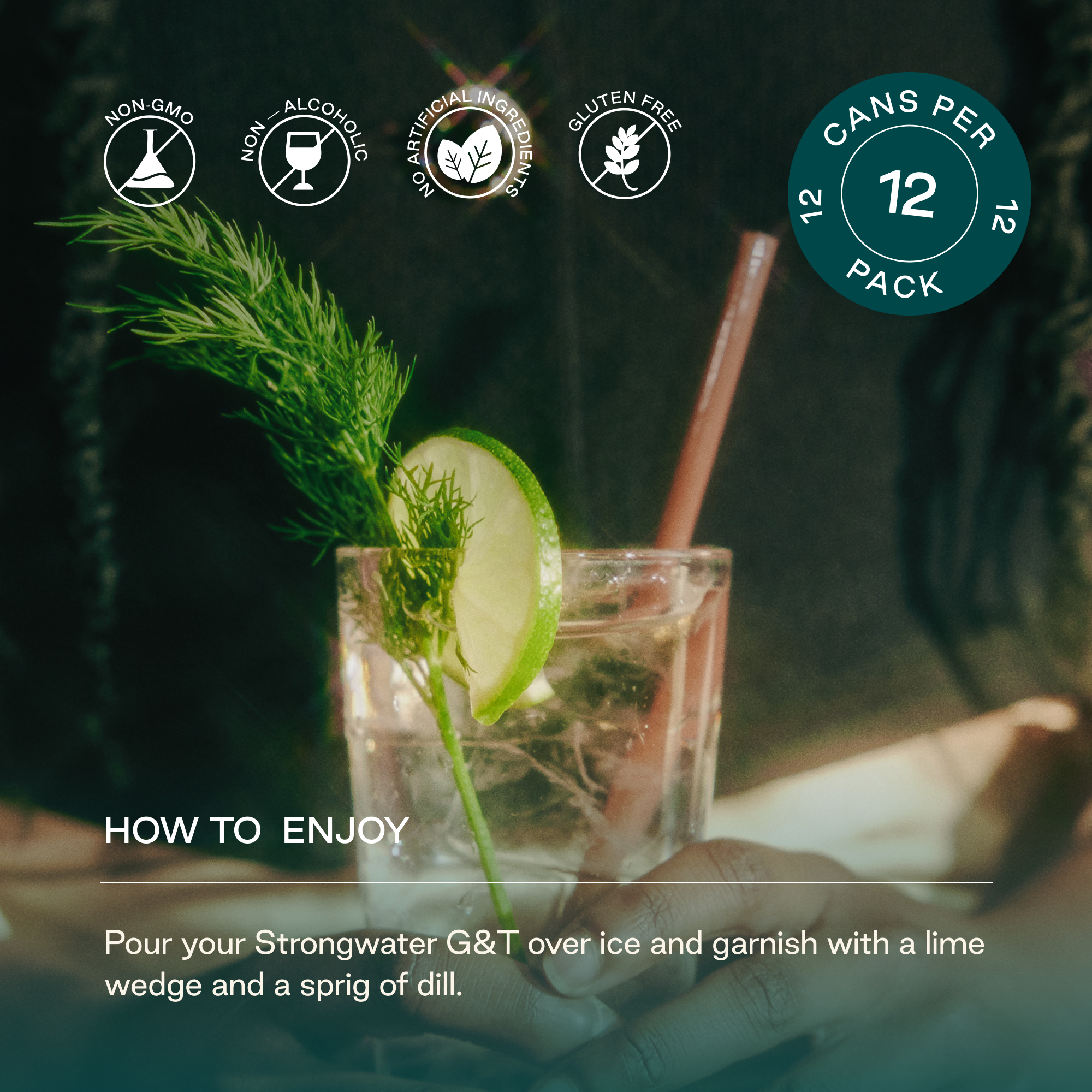 Strongwater - Wholesale Non-Alcoholic Aperitif/Mocktail - Sparkling NA G&T Mocktail7