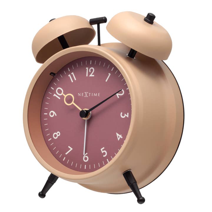NeXtime - Wholesale Alarm Clock - Alarm Clock 12 x 14 x 6cm-Metal-NeXtime "Golden Hour"19