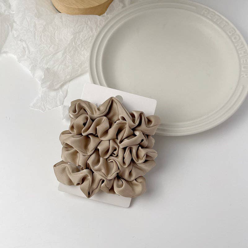 WEST AUSSIE SUPPLIES - Vendita all'ingrosso Scrunchie - Donna - GIFTY - Set di elastici per capelli in raso da 5 pezzi5