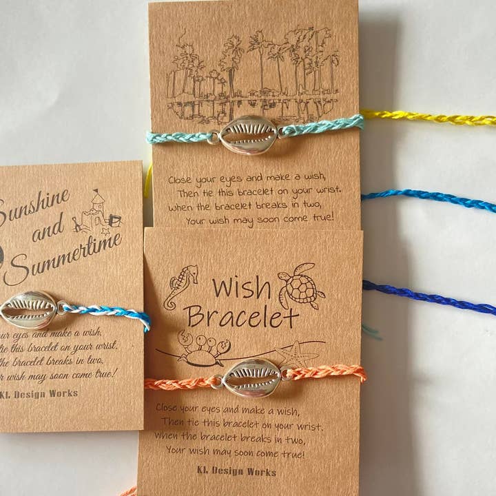 Wish Bracelet - Flat Shell for wholesale by KL Design Works