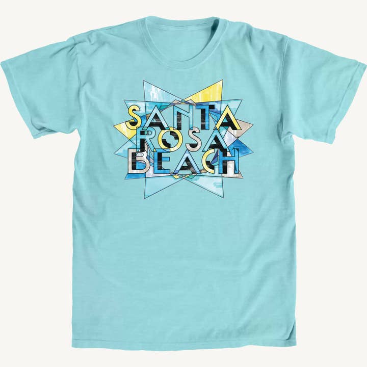 T-shirt Premium Diamante Santa Rosa por atacado de Salt Water Colours