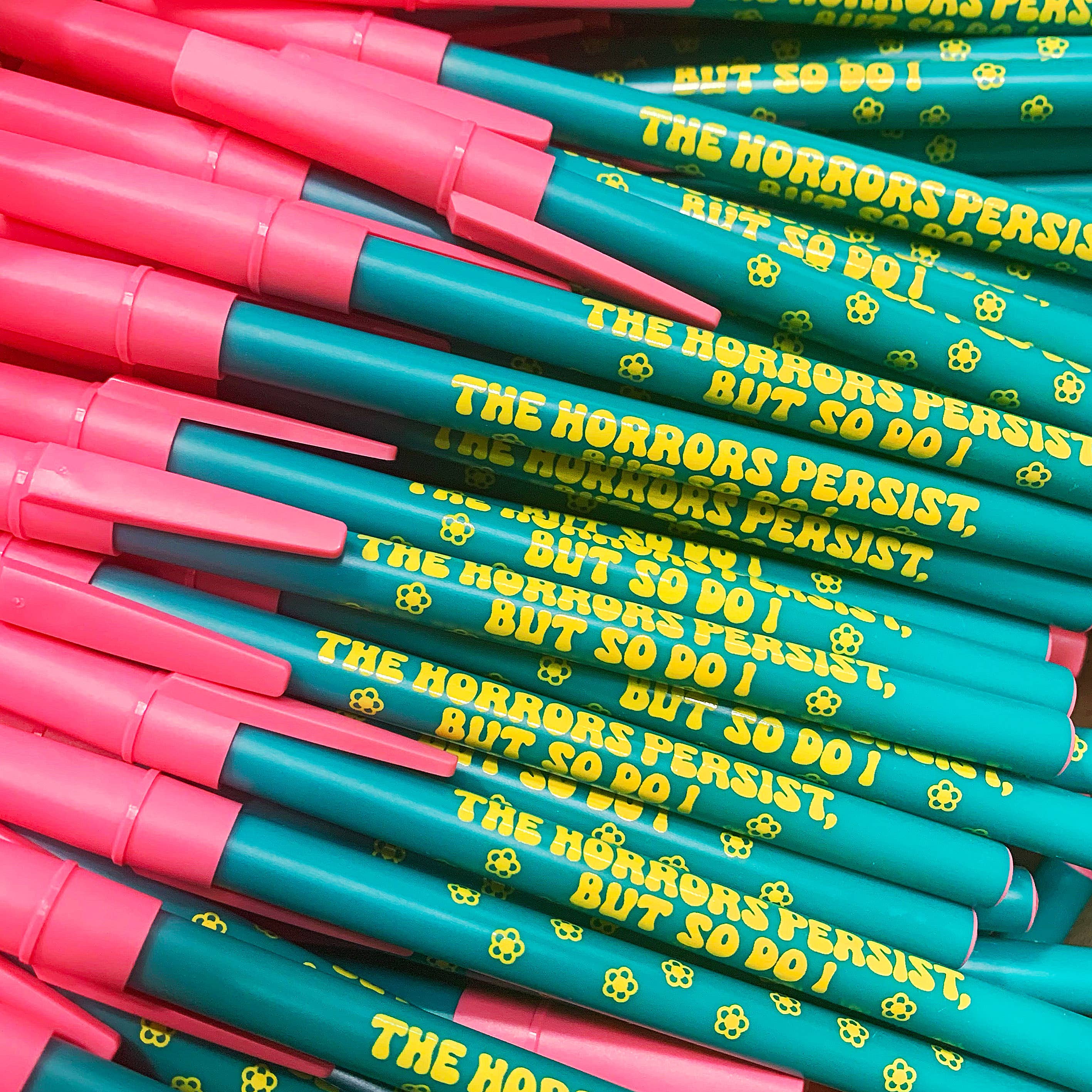 Krystan Saint Cat - Wholesale Pen - The Horrors Persist, But So Do I Retro Ballpoint Pen2