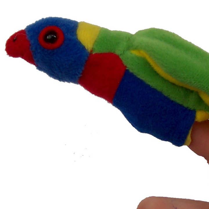 Lorikeet Finger Puppet (pack of 6) for wholesale by Science and Nature