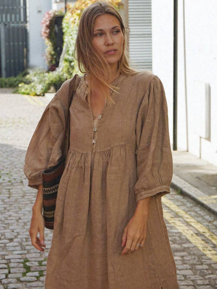 The Bonita Dress // Rye for wholesale by Beachwood The Label