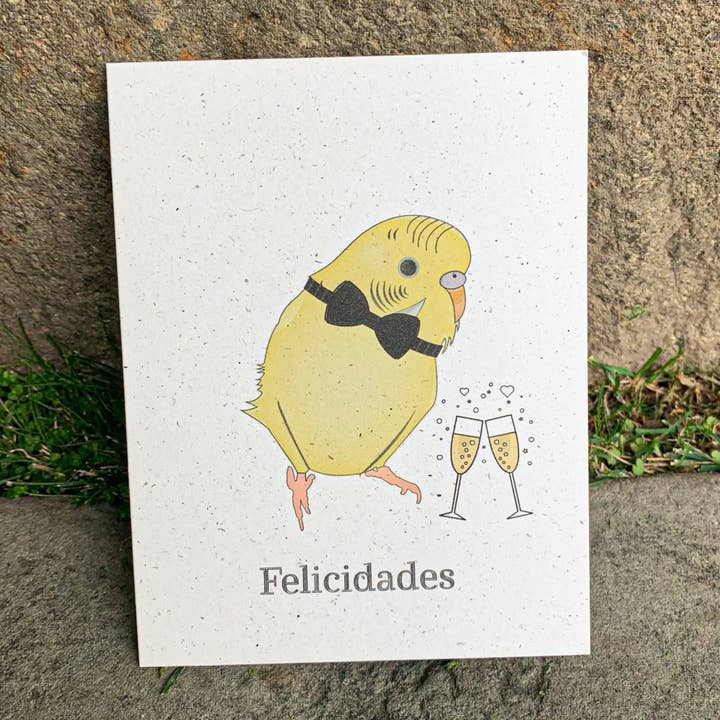 Felicidades - Yellow Parakeet for wholesale by Hakuna Matata Vibes
