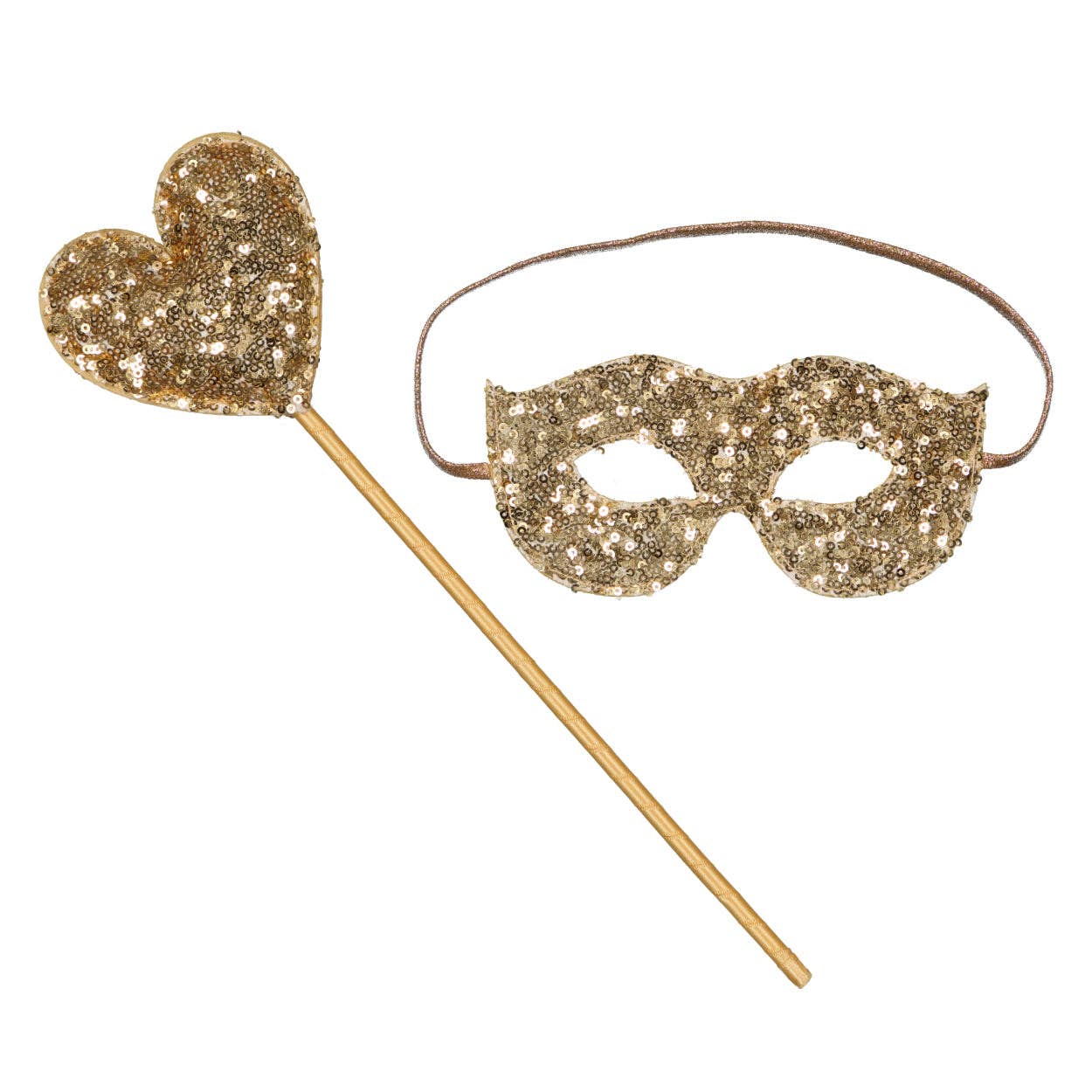 Luciole et Petit Pois - Wholesale Costume - Kids - Mask - Gold sequins2
