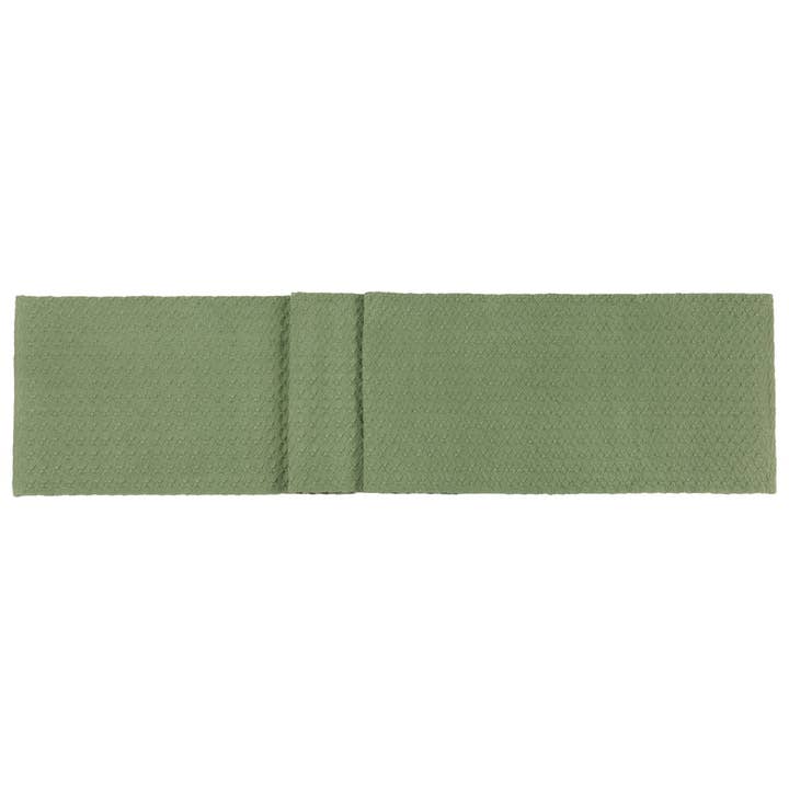 Boston International - Vente Chemins de table - Chemin de table en coton tissé Cobble sauge, 183 cm de long