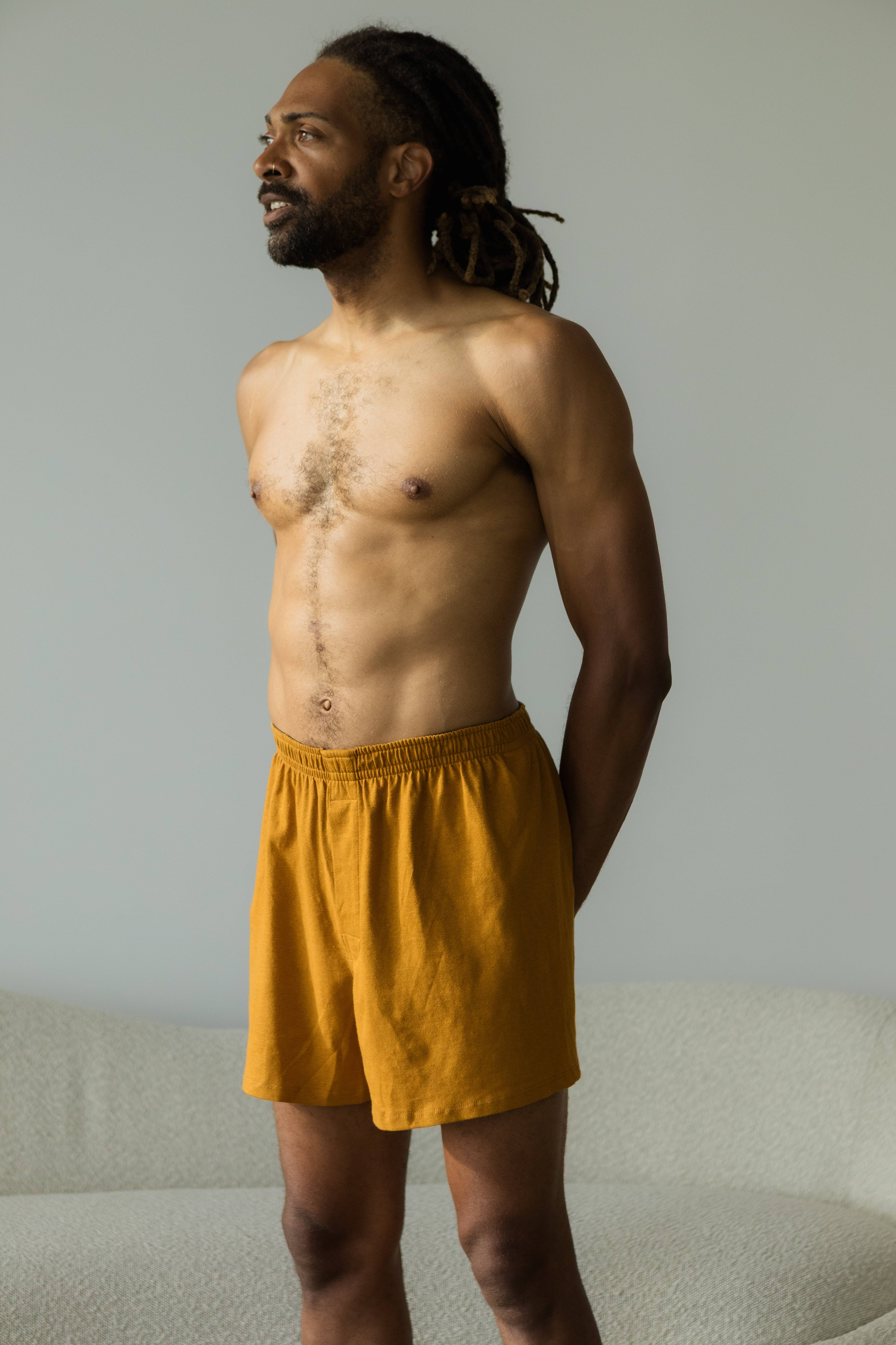 UNA PLUMA - Wholesale Underwear - Unisex - Breathable Boxers - Linen organic cotton blend loose boxers11