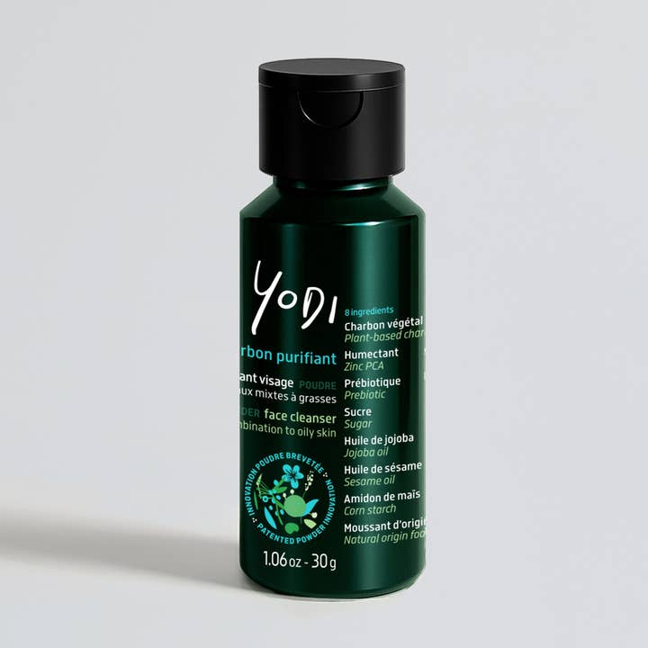 Limpiador facial en polvo prebiótico - Carbón purificante para venta al por mayor de Yodi