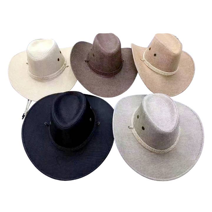 Cowboy Hats - 5 assorted - Style 2 for wholesale by Deluxe Import Trading