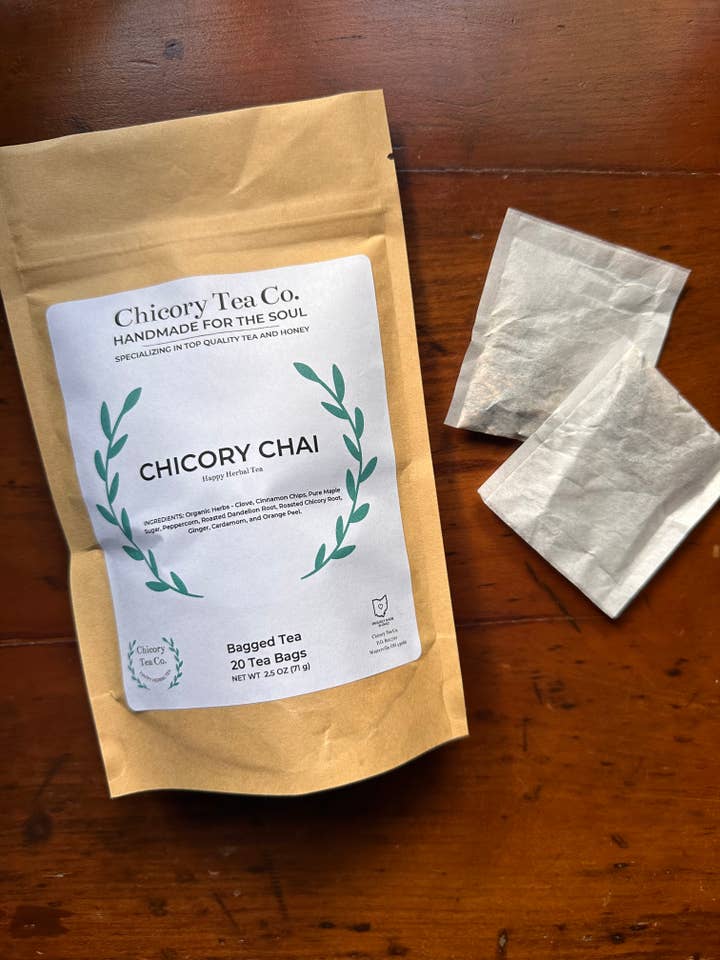 Pre-Filled Tea Bag Pouch for wholesale by Chicory Tea Co.