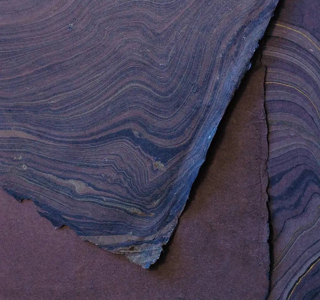 The Casual Bookbinder - Venta al por mayor Cuadernos - Cuaderno de tapa blanda | Marbled a mano3