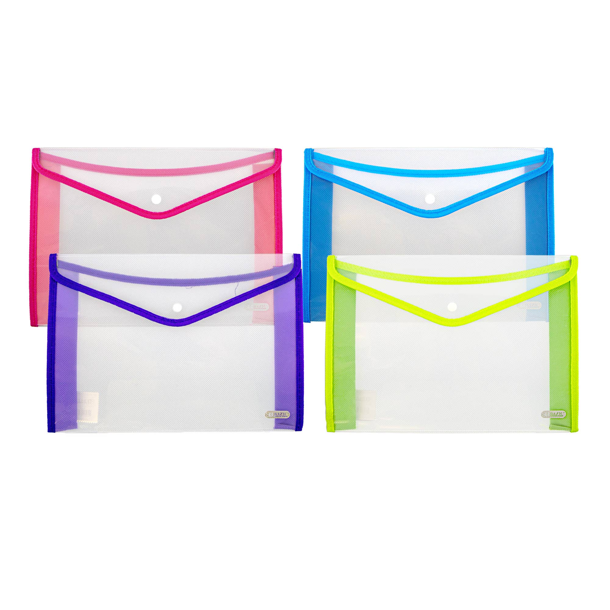 BAZIC Products - Wholesale Folders - Document Holder V-Flap Clear A4/Letter Size0