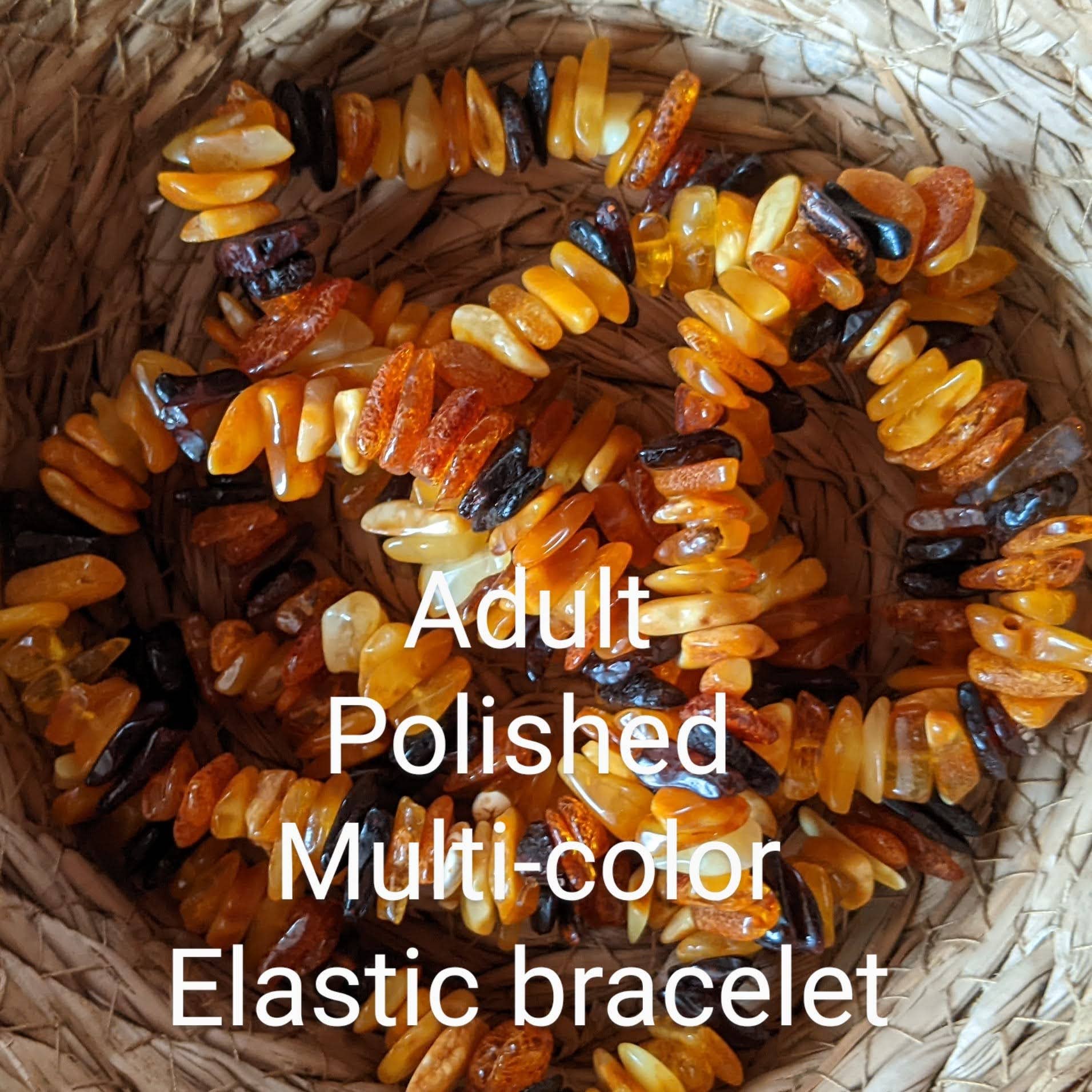 Brombie - Wholesale Beaded Bracelet - Adult genuine Baltic Amber healing stretch bracelet3