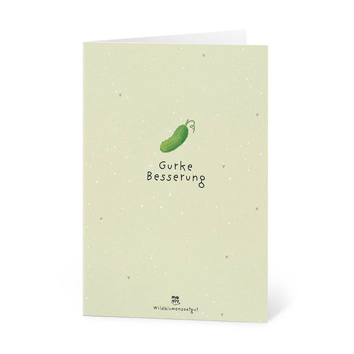 Carte de vœux - Concombre rétablissement pour la vente par TDJ Stadtgärtner GmbH