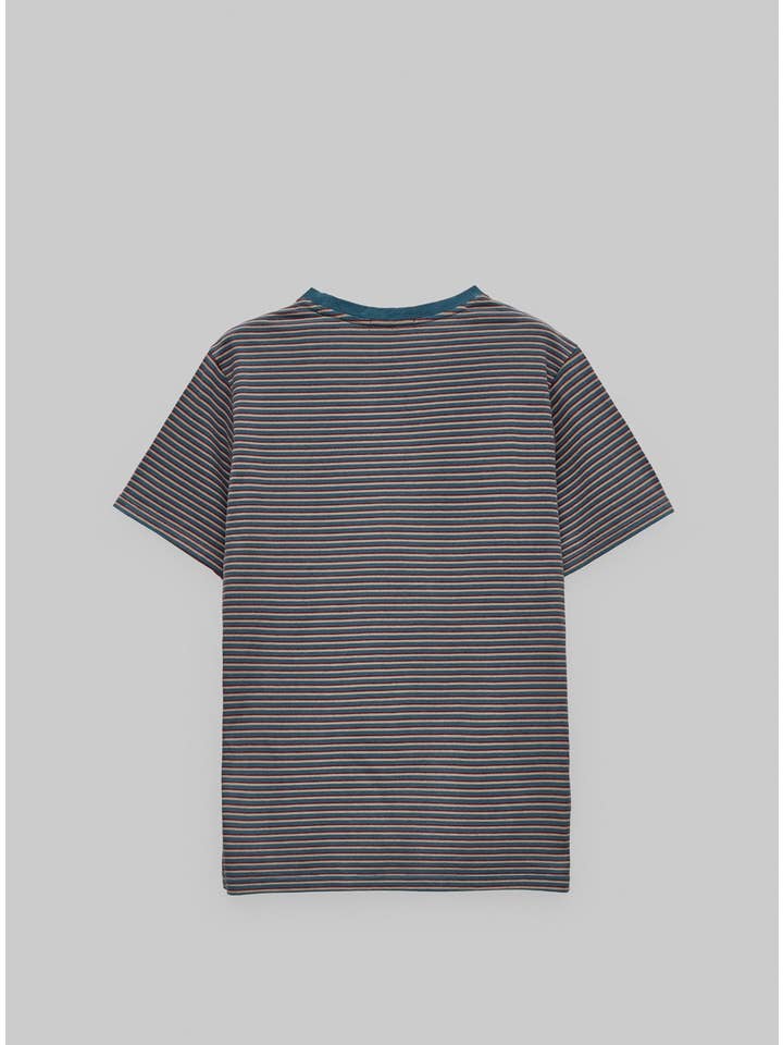 wetheknot - Wholesale T-Shirt - Men's - Stripes t-shirt (bottle green) — Organic cotton3