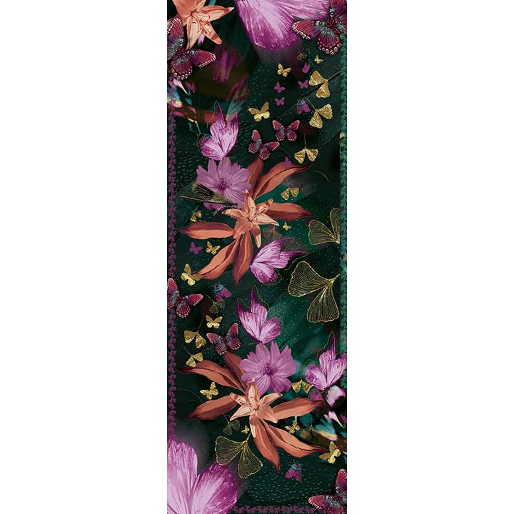 FST le french studio - Wholesale Scarf - Women's - Large cashmere scarf COSMOS EMERALD1