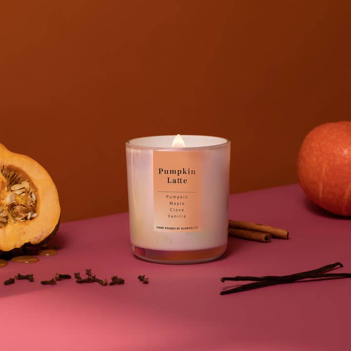 Pumpkin Latte - 12oz Candle for wholesale by Glow & Bliss