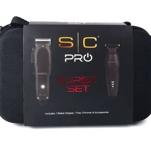 Salon Equipment Pros - Wholesale Clippers - Men's - Stylecraft Pro Super Rebel Clipper & Flex Trimmer Combo Set4