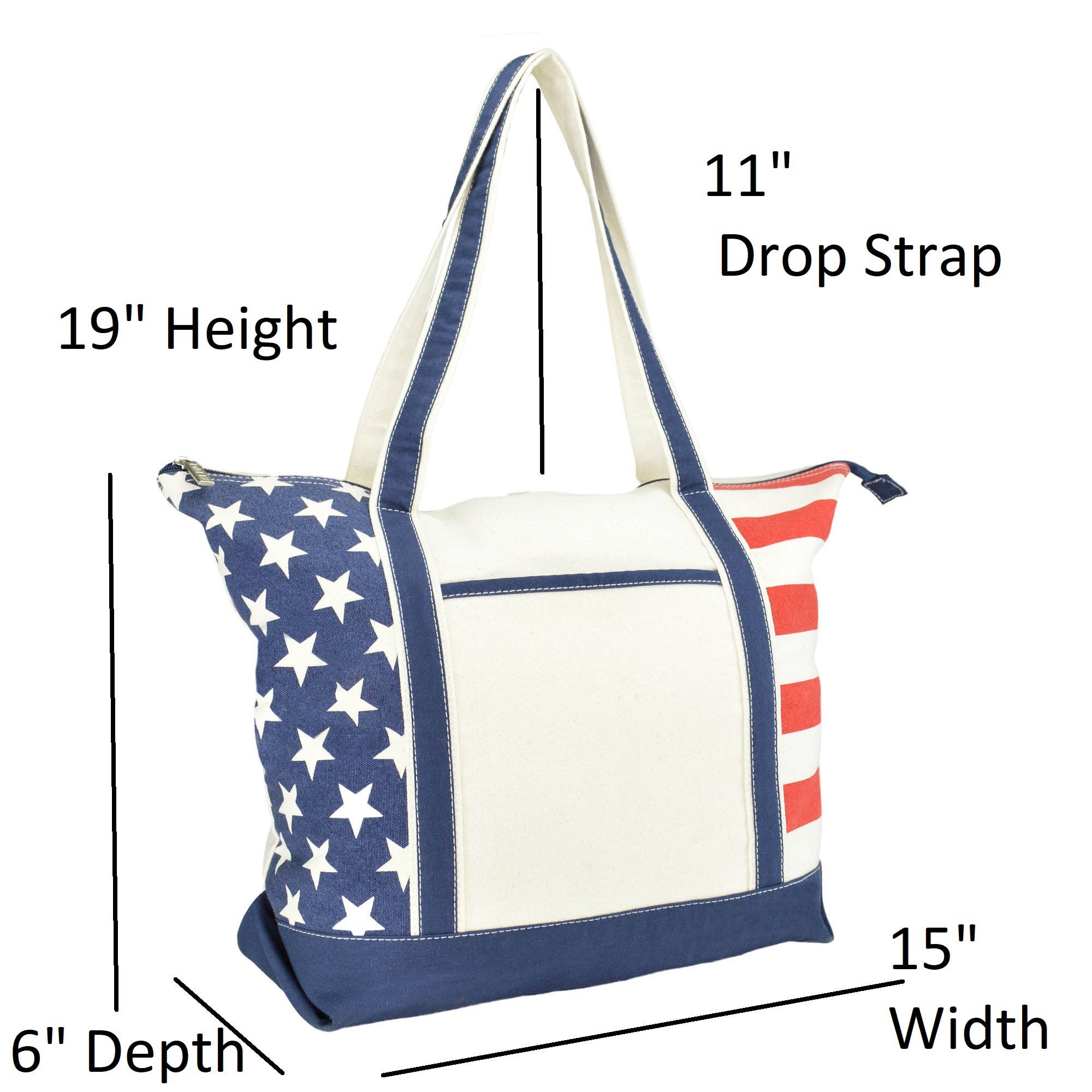 Dalix - Wholesale Tote Bag - Women's - DALIX Flag Tote Bag USA American Pride Shopping Bag2