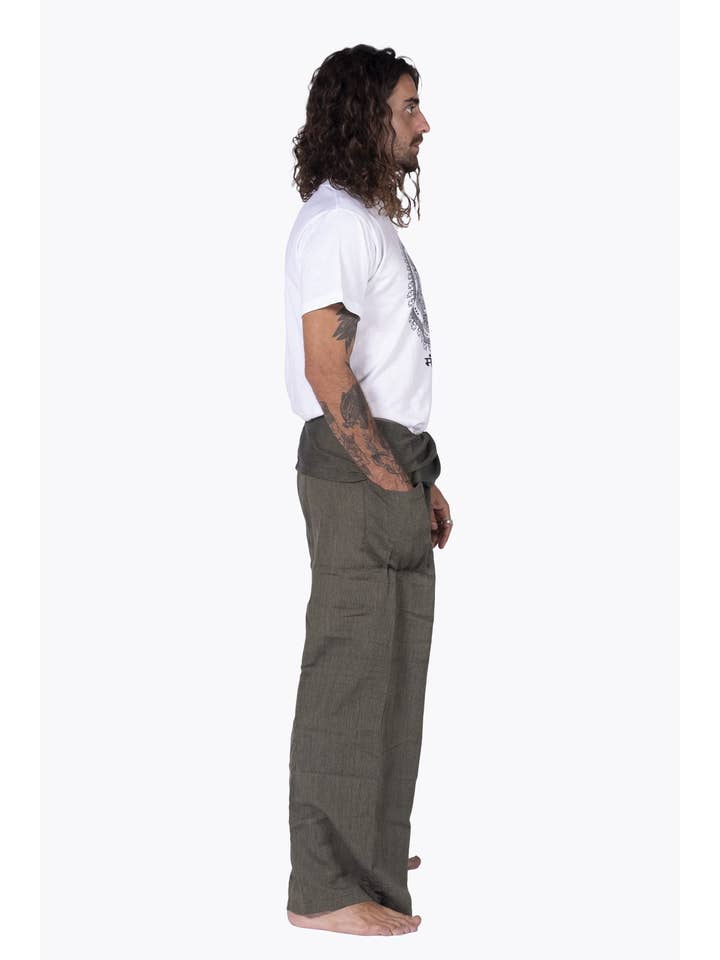 HimaOriginals - Venta al por mayor Pantalones - Mujer - Pantalón de algodón tailandés estilo pescador, boho hippie, ajuste relajado10