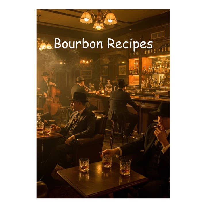 Wooden Nose Gift Shop - Wholesale Shot Glass - Bourbon Shot Glass Flight with Bourbon Recipe Book QR Link
4