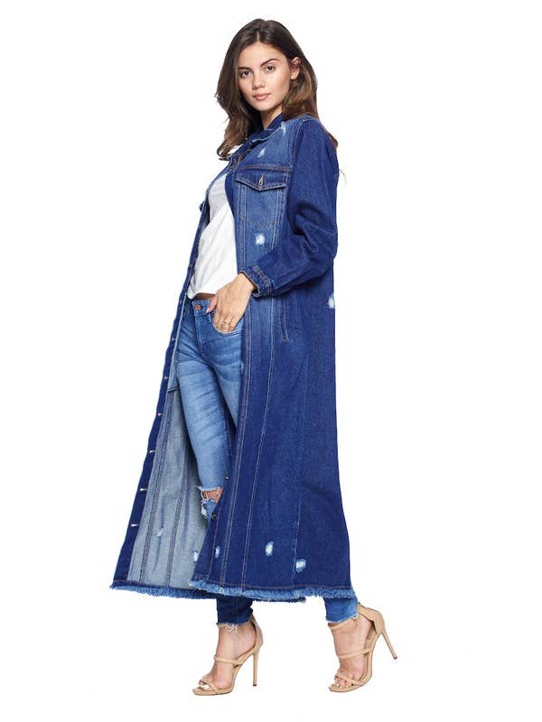 patrol jeans - Wholesale Denim Jacket - Women's - Ladies Denim Jacket( Open size)4