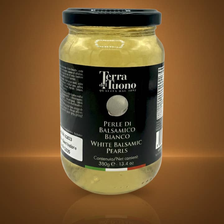 Perles de Balsamique Blanc Pot 380 g pour la vente par Acetaia Terra del Tuono Soc. Agr. SRL