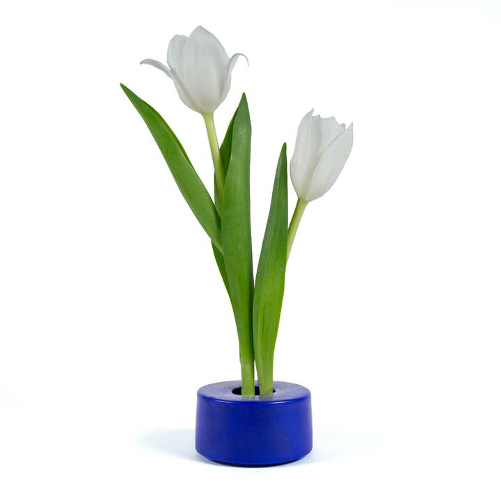 Small Cobalt Blue Ikebana Vase for wholesale by Dweller Studio
